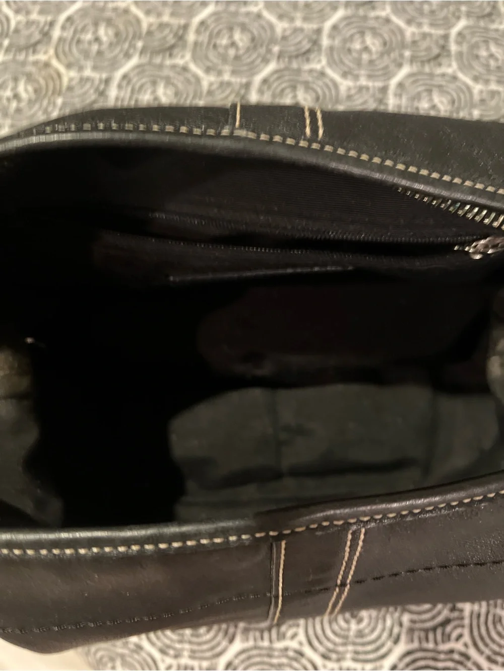 Coach Vintage Soho Hobo Black Leather Bag
